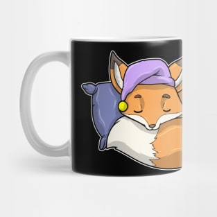 Fox at Sleeping with Pillow & Sleepyhead Mug